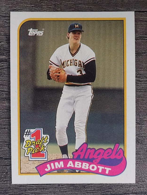 1989 Topps #573 Jim Abbott FDP RC