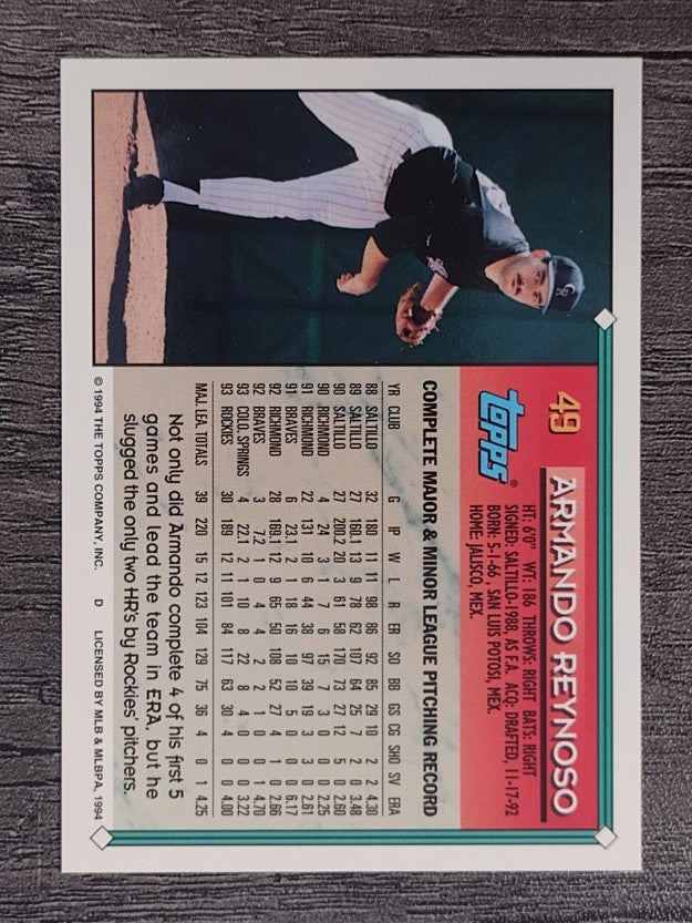 1994 Topps #49 Armando Reynoso