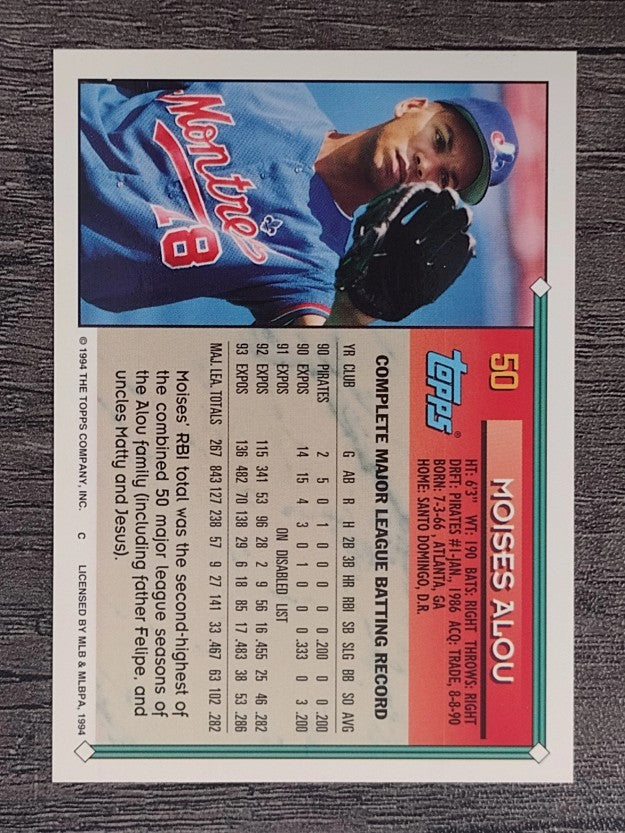 1994 Topps #50 Moises Alou