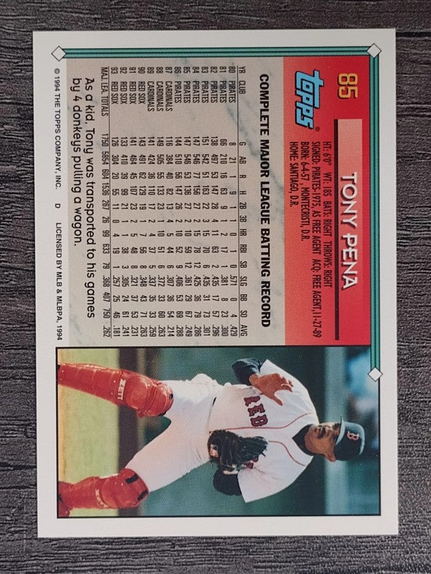 1994 Topps #85 Tony Pena