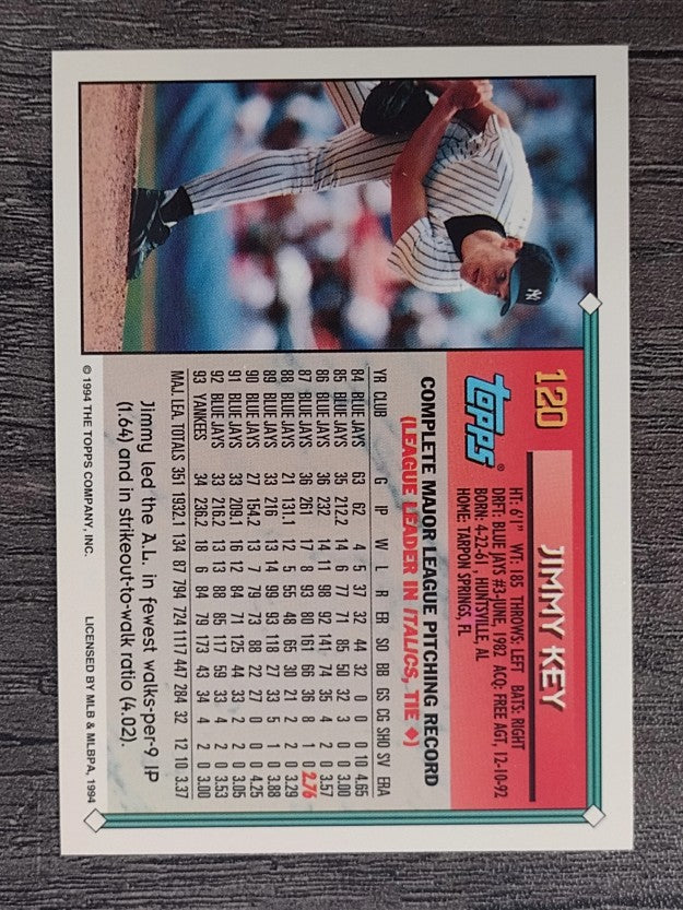 1994 Topps #120 Jimmy Key