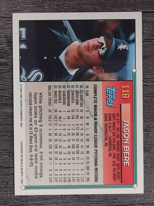 1994 Topps #118 Jason Bere