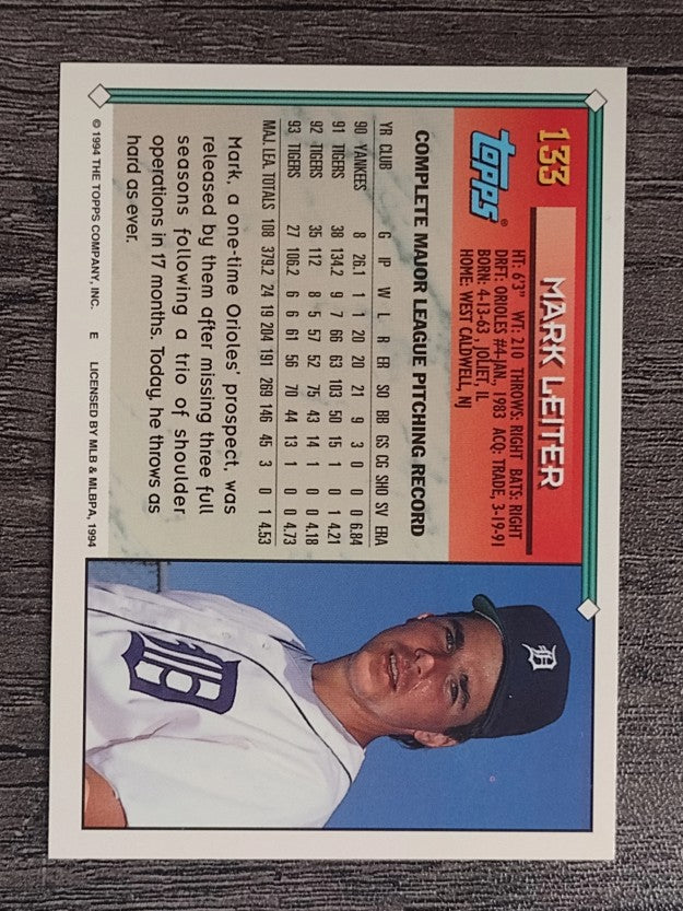 1994 Topps #133 Mark Leiter