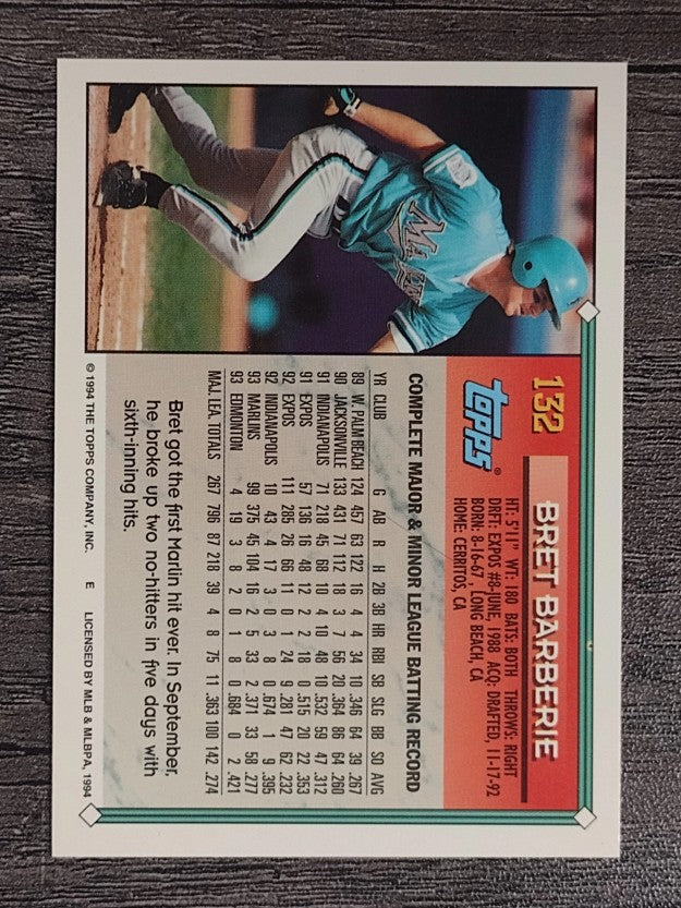 1994 Topps #132 Bret Barberie