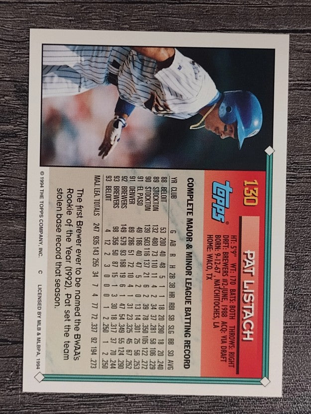 1994 Topps #130 Pat Listach