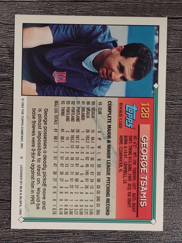 1994 Topps #128 George Tsamis