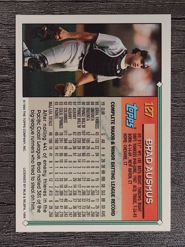 1994 Topps #127 Brad Ausmus