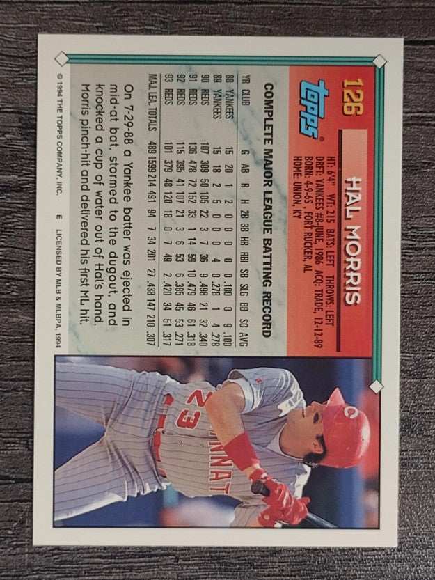 1994 Topps #126 Hal Morris