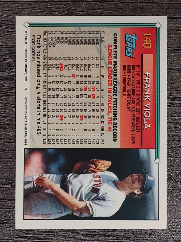 1994 Topps #140 Frank Viola