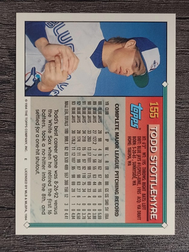 1994 Topps #155 Todd Stottlemyre