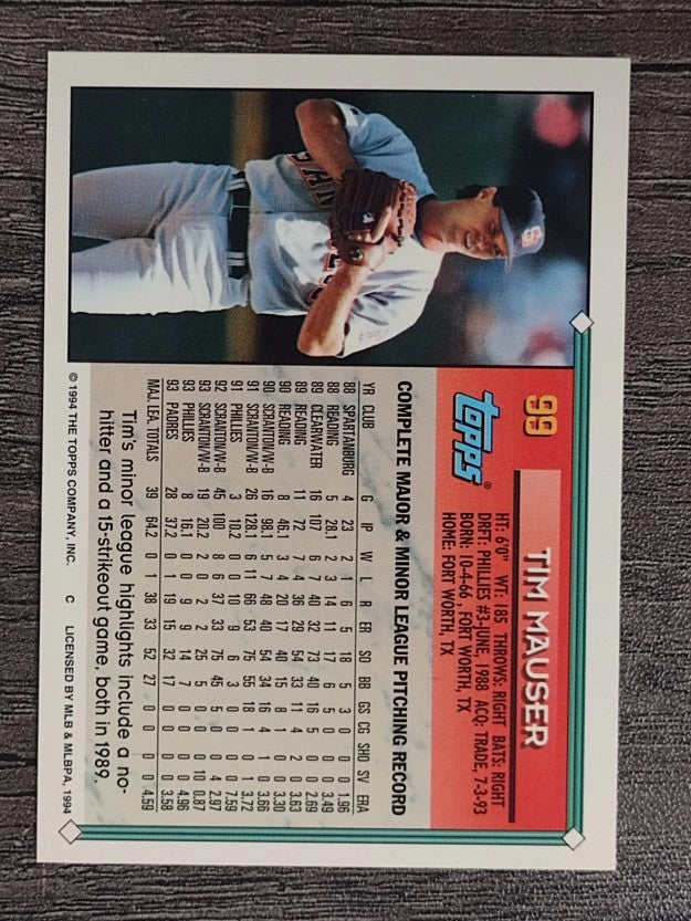 1994 Topps #99 Tim Mauser