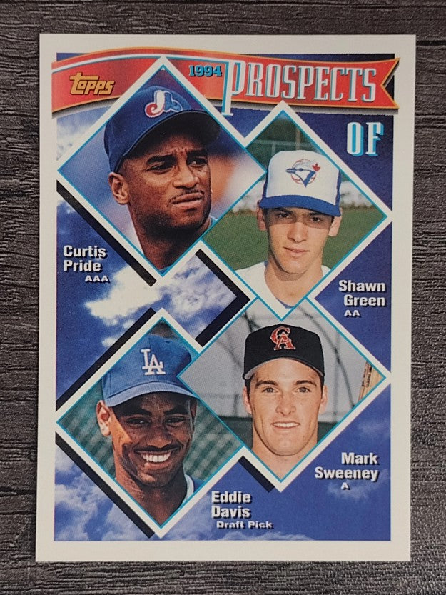 1994 Topps #237 Curtis Pride RC/Shawn Green/Mark Sweeney RC