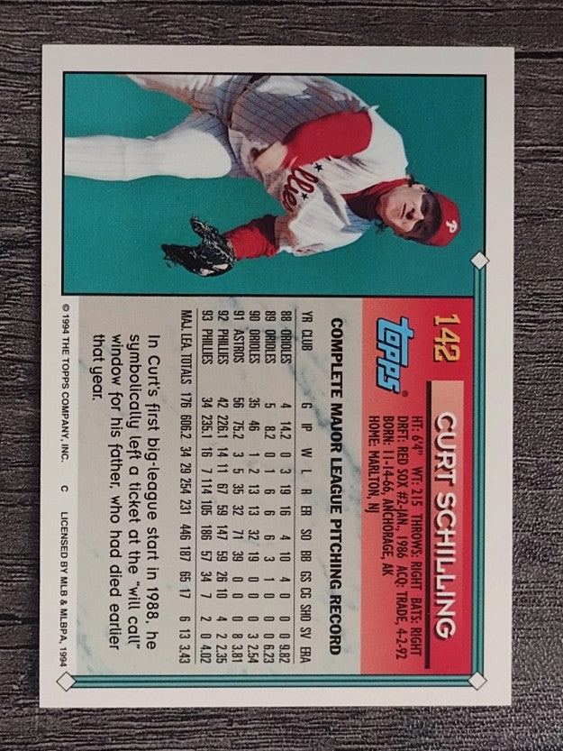 1994 Topps #142 Curt Schilling