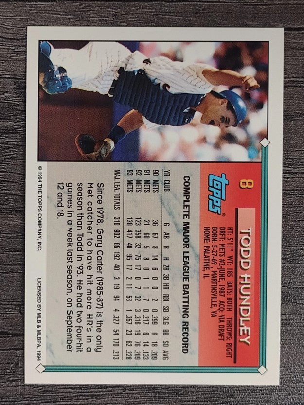 1994 Topps #8 Todd Hundley