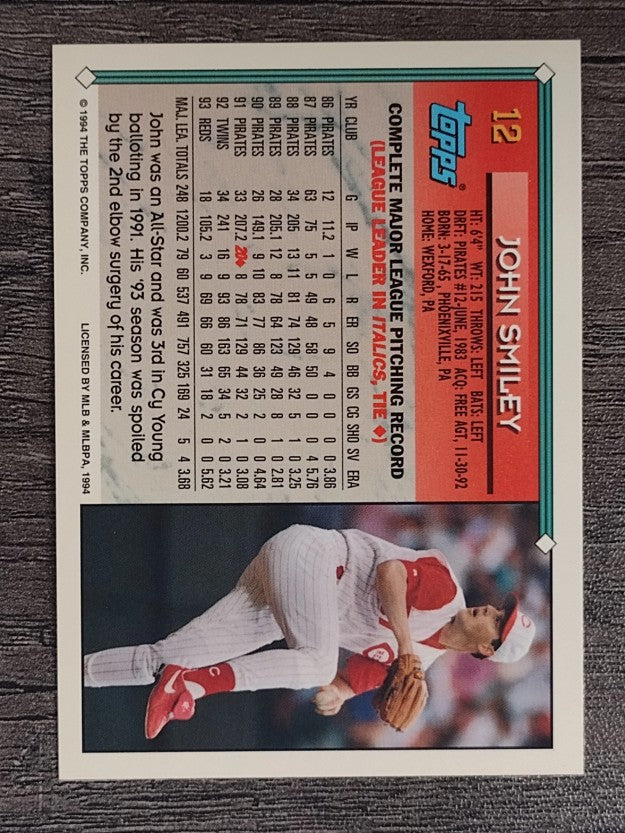 1994 Topps #12 John Smiley