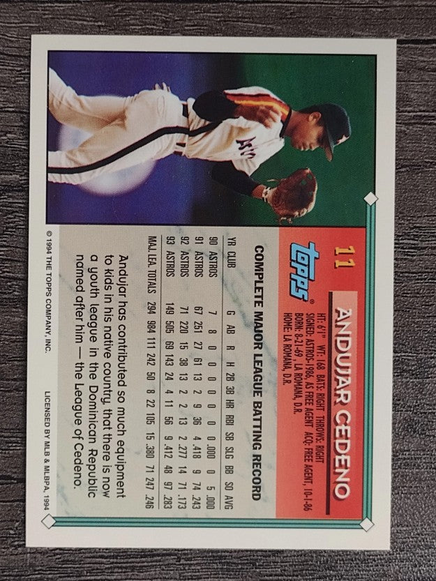 1994 Topps #11 Andujar Cedeno