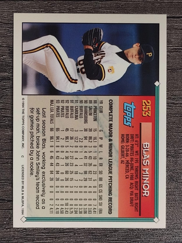 1994 Topps #253 Blas Minor