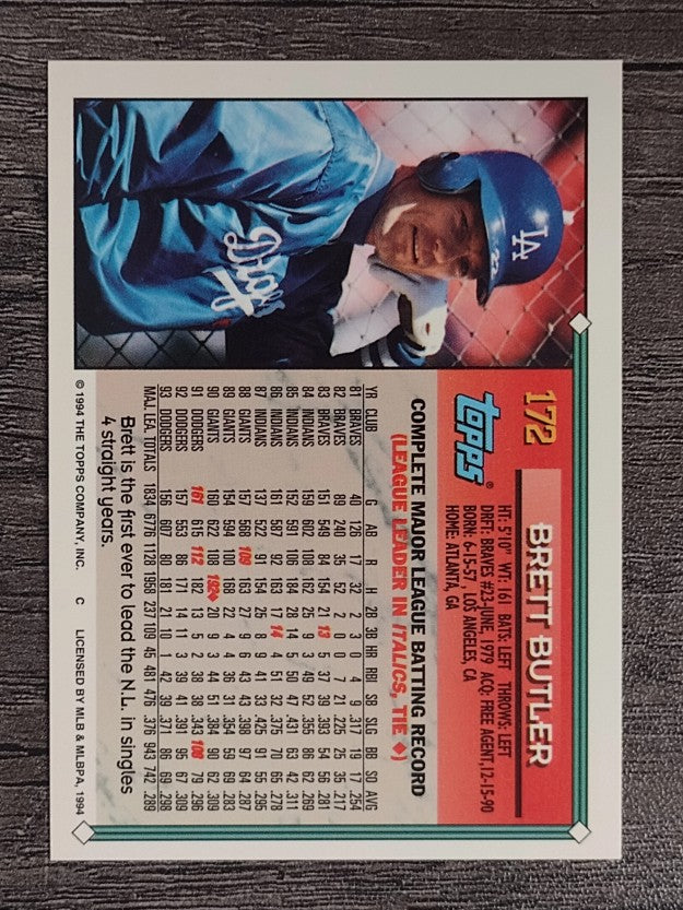 1994 Topps #172 Brett Butler