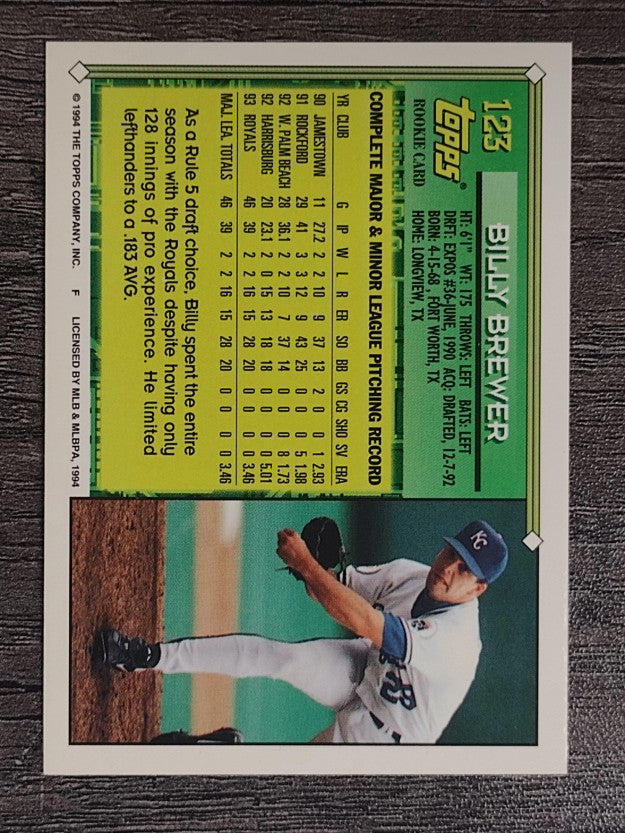 1994 Topps #123 Billy Brewer