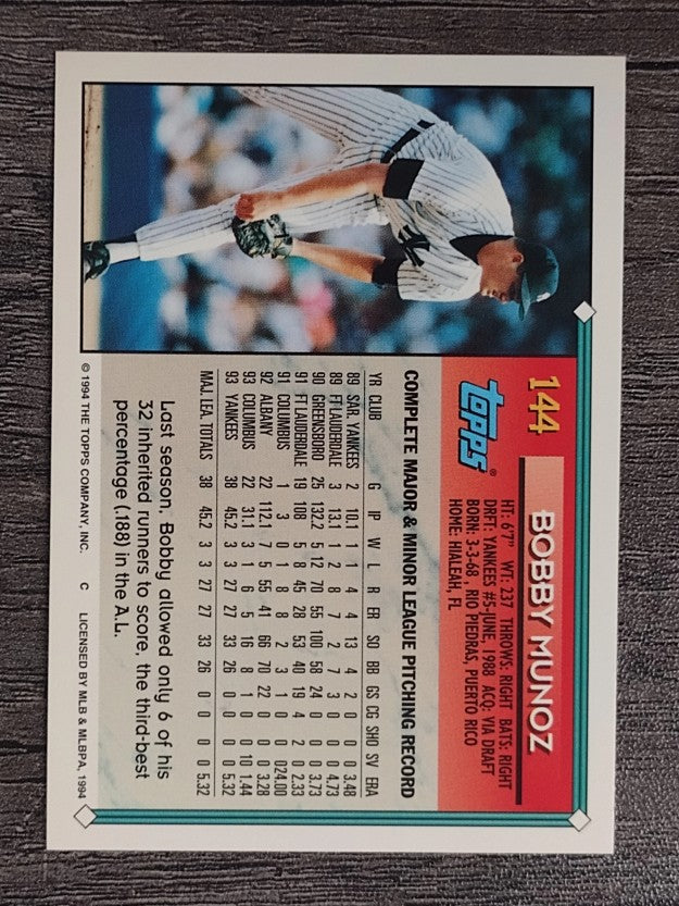 1994 Topps #144 Bobby Munoz