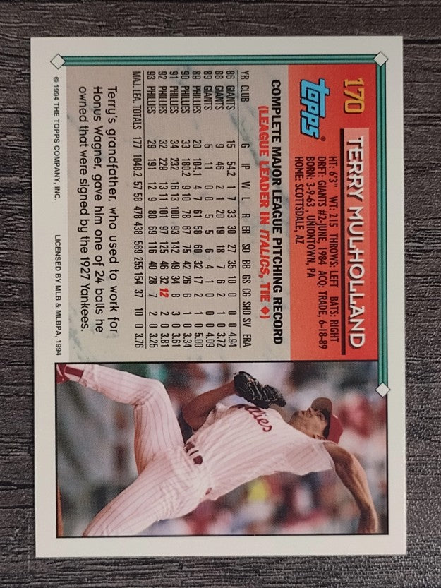 1994 Topps #170 Terry Mulholland
