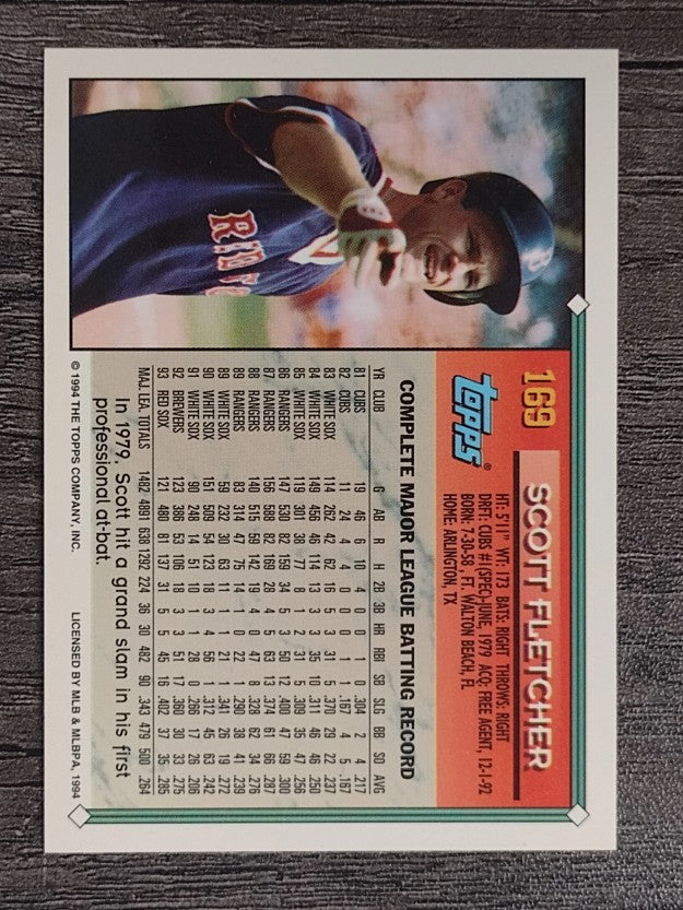 1994 Topps #169 Scott Fletcher