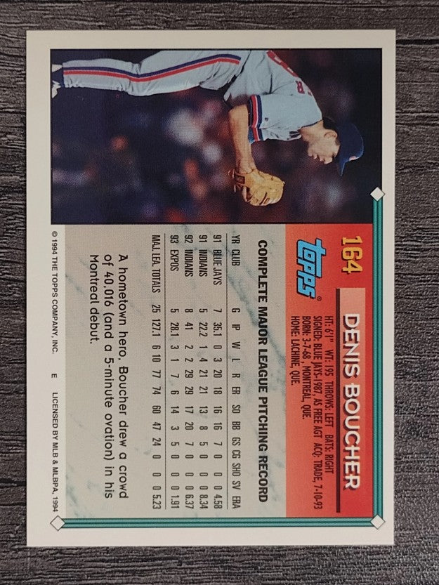 1994 Topps #164 Denis Boucher