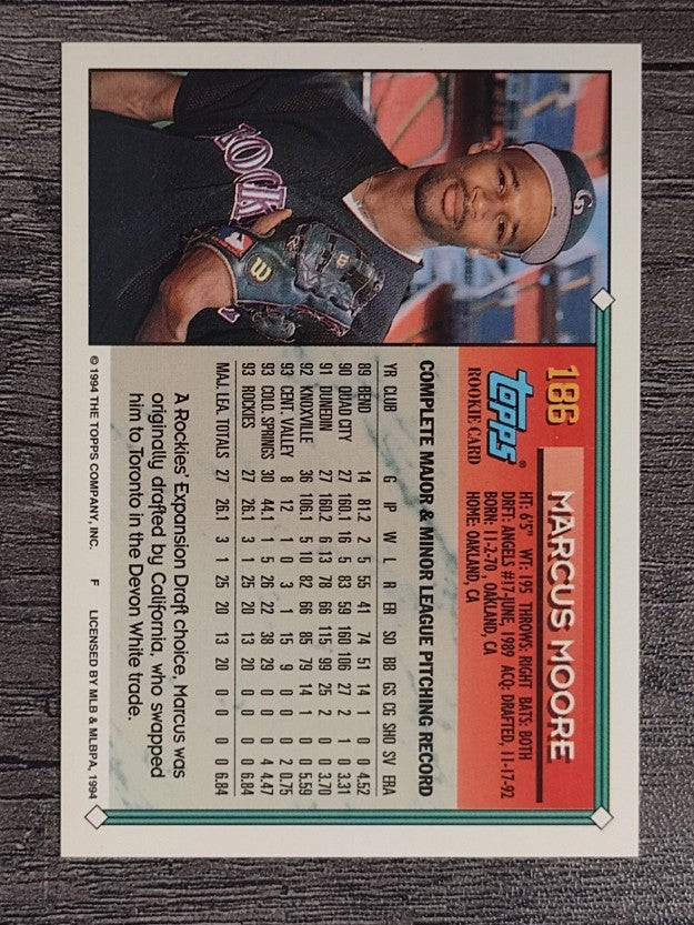 1994 Topps #186 Marcus Moore