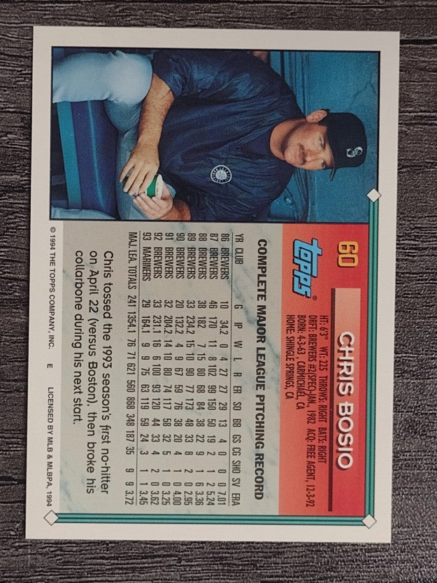 1994 Topps #60 Chris Bosio