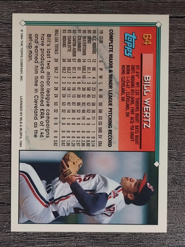 1994 Topps #64 Bill Wertz