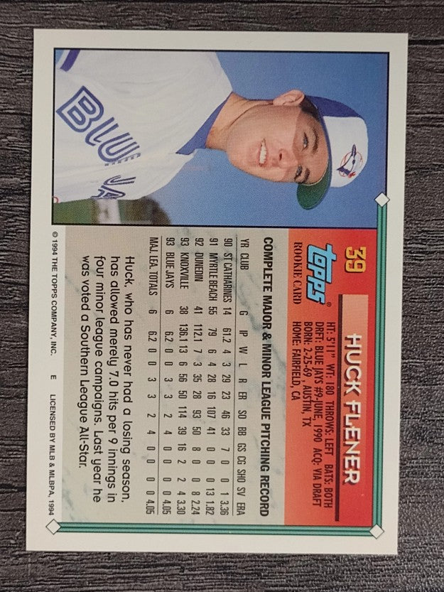 1994 Topps #39 Huck Flener RC