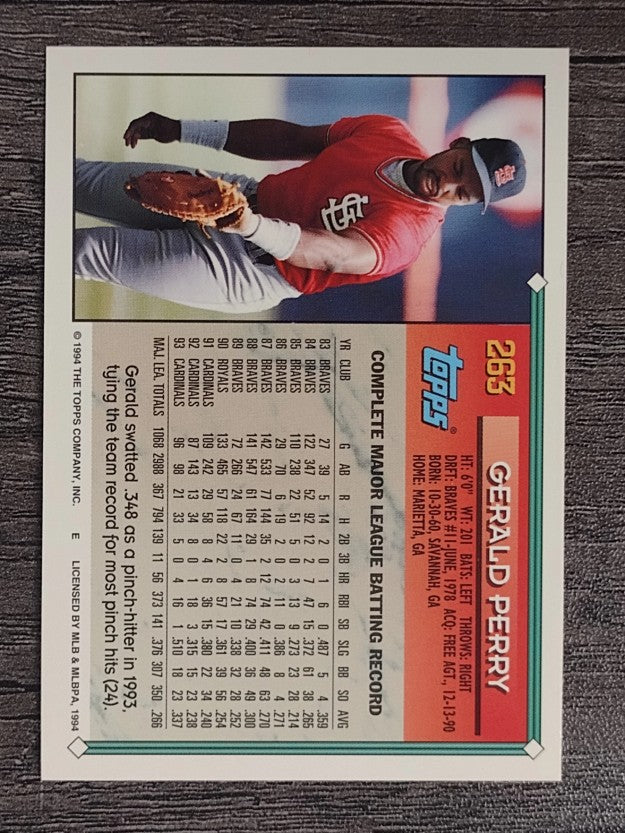 1994 Topps #263 Gerald Perry