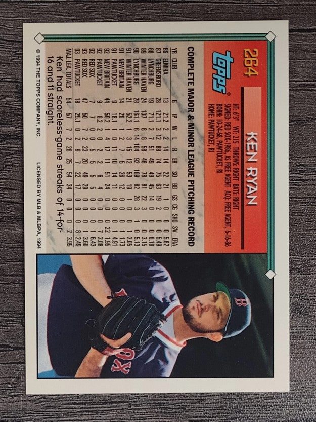 1994 Topps #264 Ken Ryan