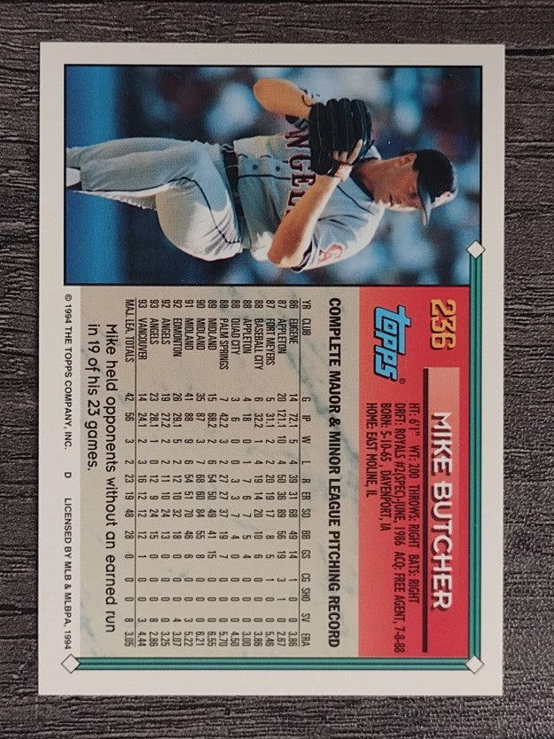 1994 Topps #236 Mike Butcher