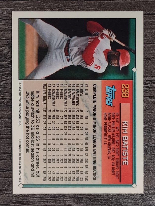 1994 Topps #238 Kim Batiste