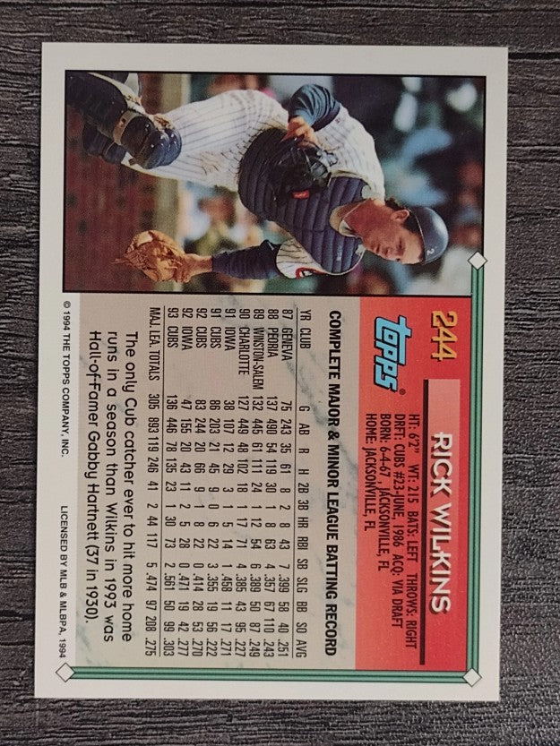1994 Topps #244 Rick Wilkins