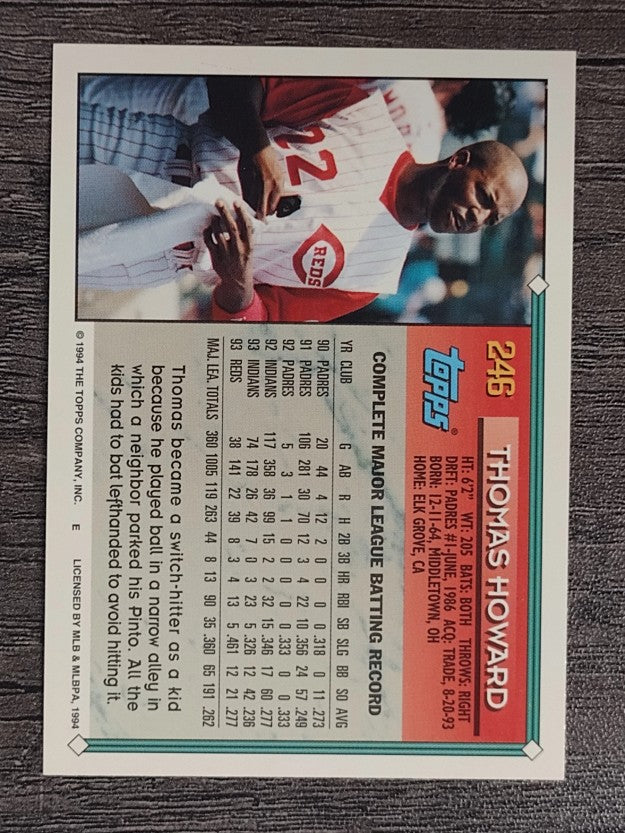 1994 Topps #246 Thomas Howard