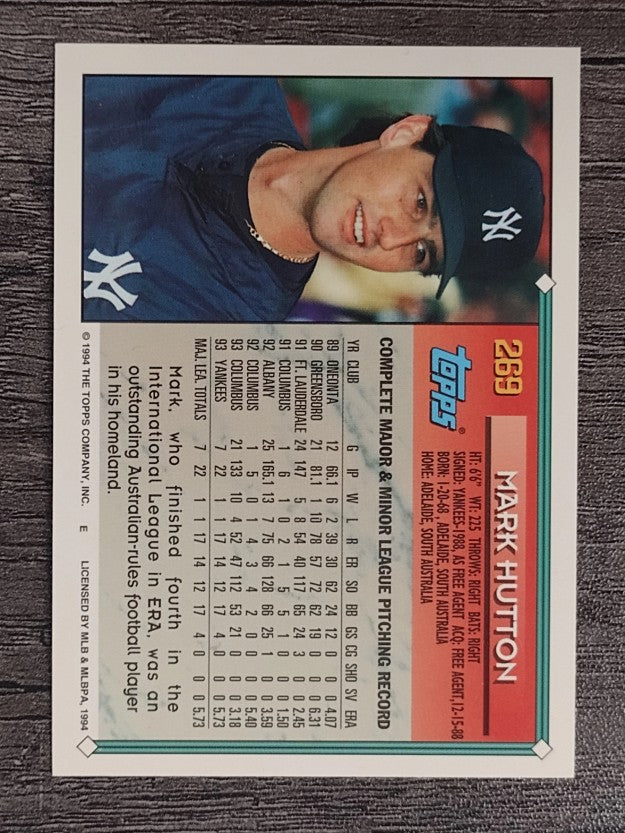 1994 Topps #269 Mark Hutton