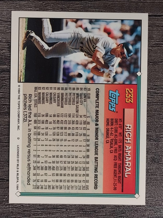 1994 Topps #233 Rich Amaral