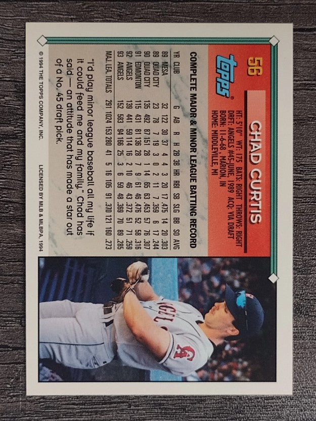 1994 Topps #56 Chad Curtis