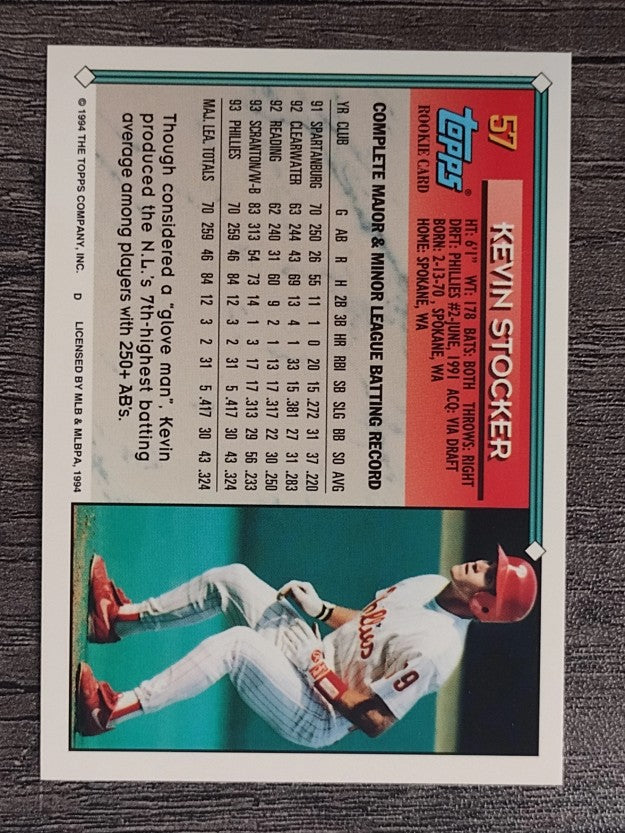 1994 Topps #57 Kevin Stocker