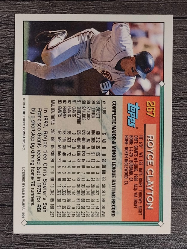 1994 Topps #267 Royce Clayton