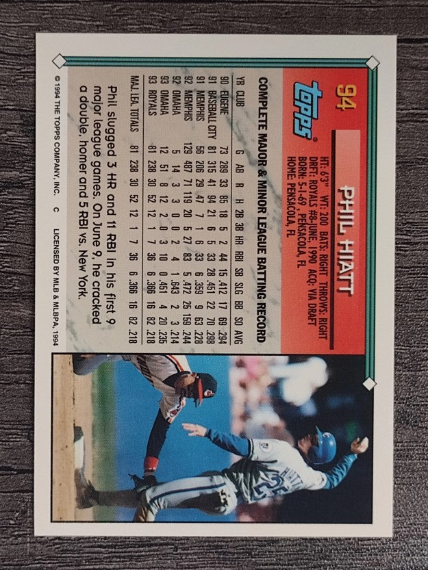 1994 Topps #94 Phil Hiatt