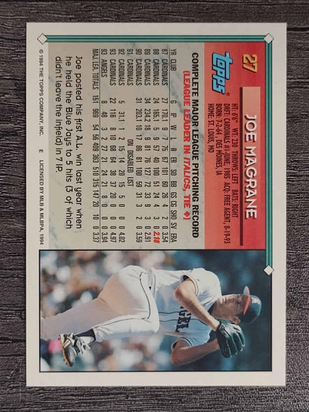 1994 Topps #27 Joe Magrane
