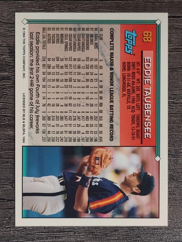 1994 Topps #68 Eddie Taubensee
