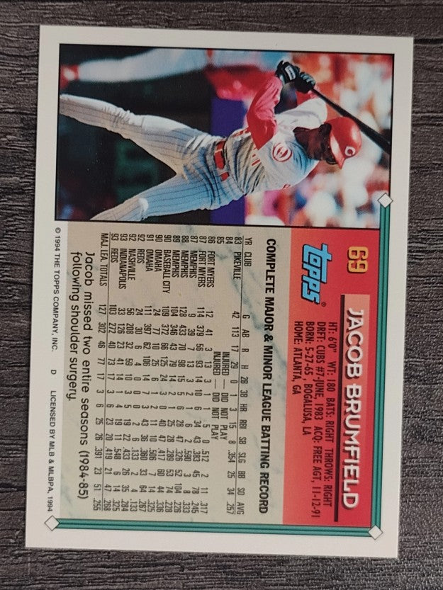 1994 Topps #69 Jacob Brumfield
