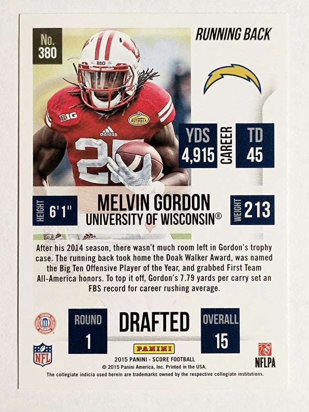 2015 Score #380 Melvin Gordon III RC