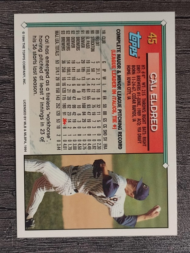 1994 Topps #45 Cal Eldred