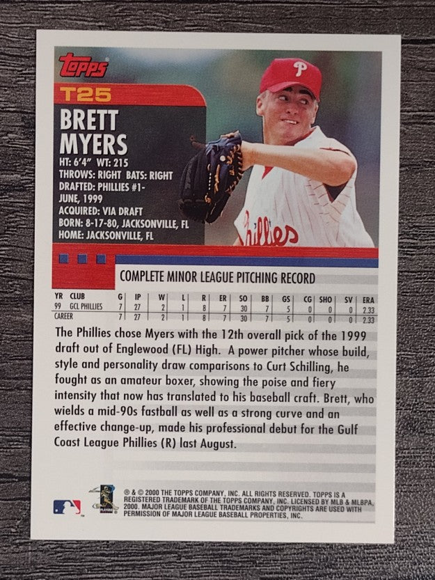 2000 Topps Traded #T25 Brett Myers