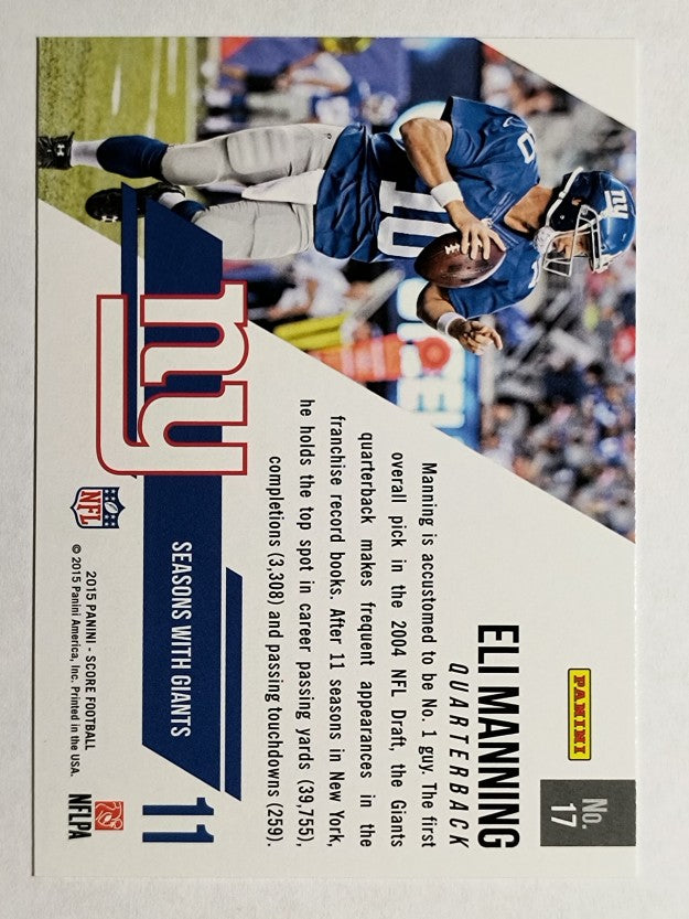2015 Score Franchise #17 Eli Manning